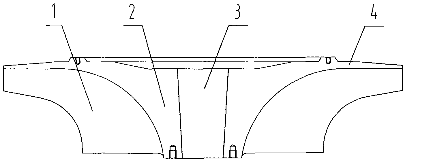 High-efficiency high pressure head three-dimensional flow impeller