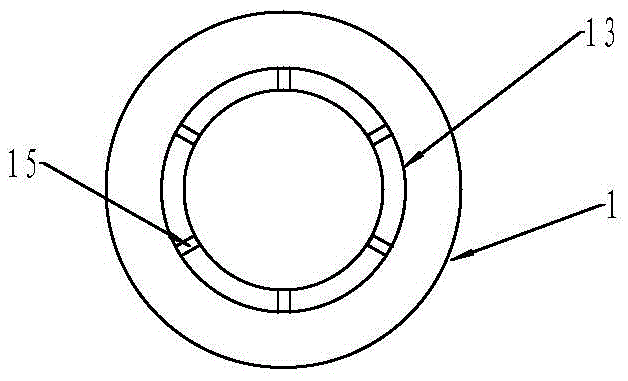 Efficient and energy-saving type biological fermentation tank and matched pipe network system thereof