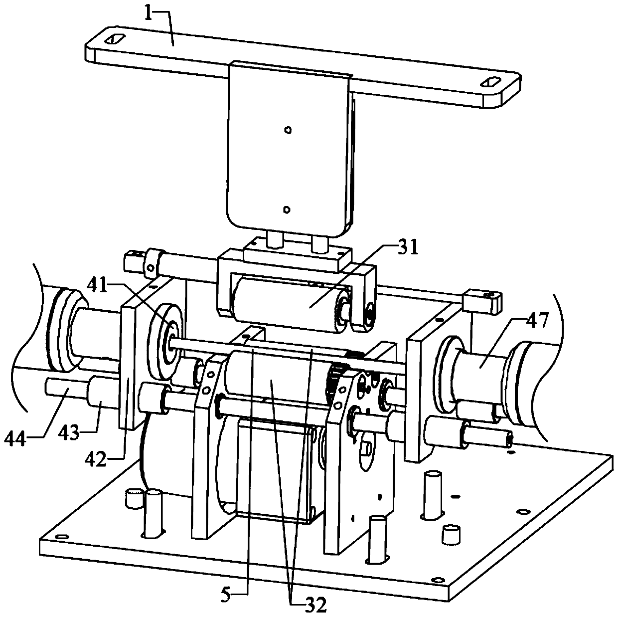 Bamboo stick clamping and drilling equipment for bamboo straw manufacturing