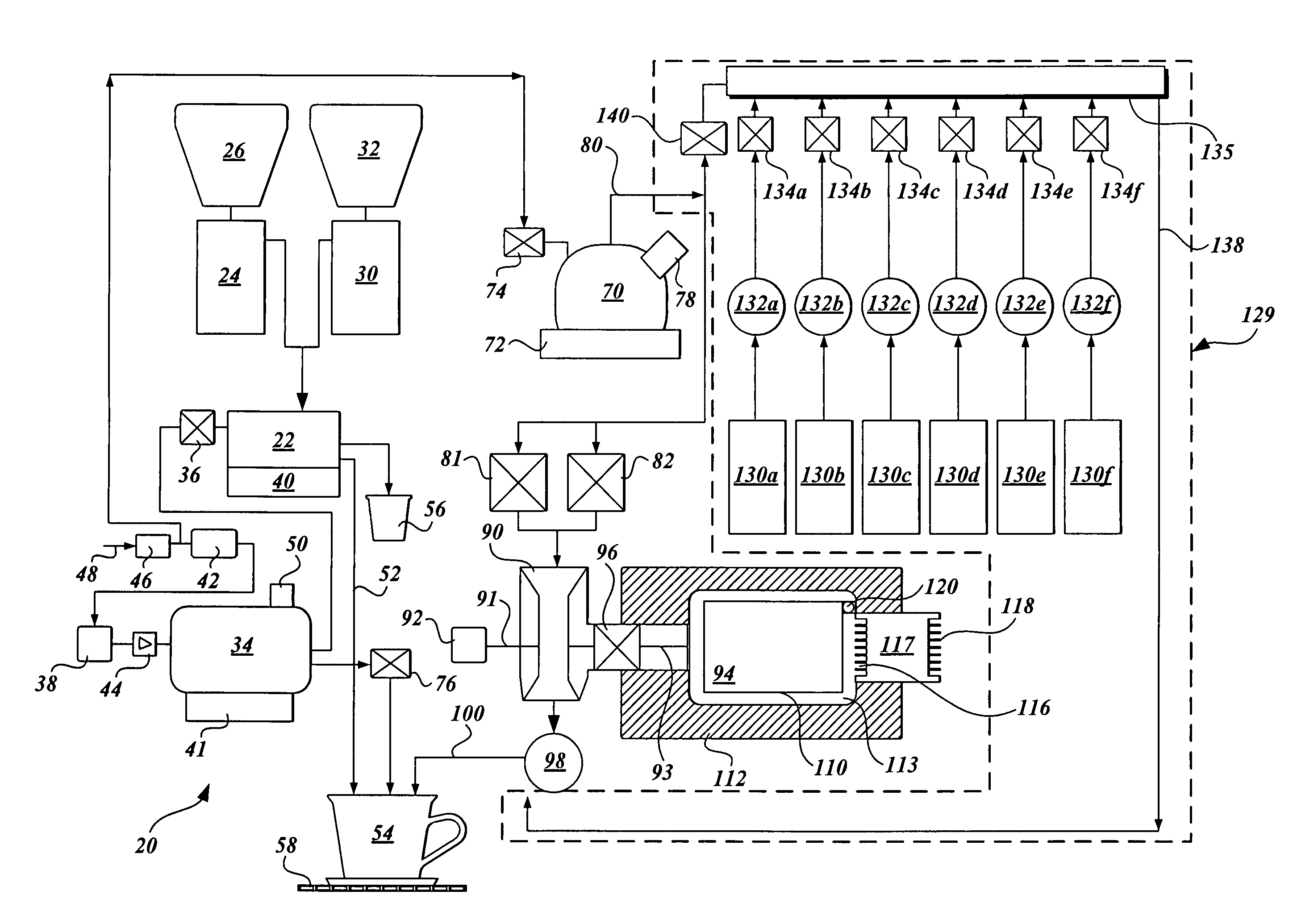 Method for preparing a heated flavored beverage