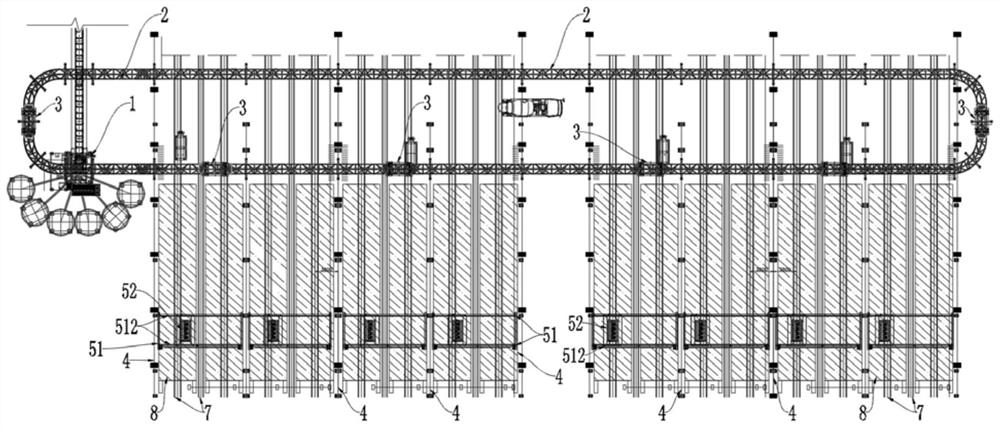 Automatic material distribution system