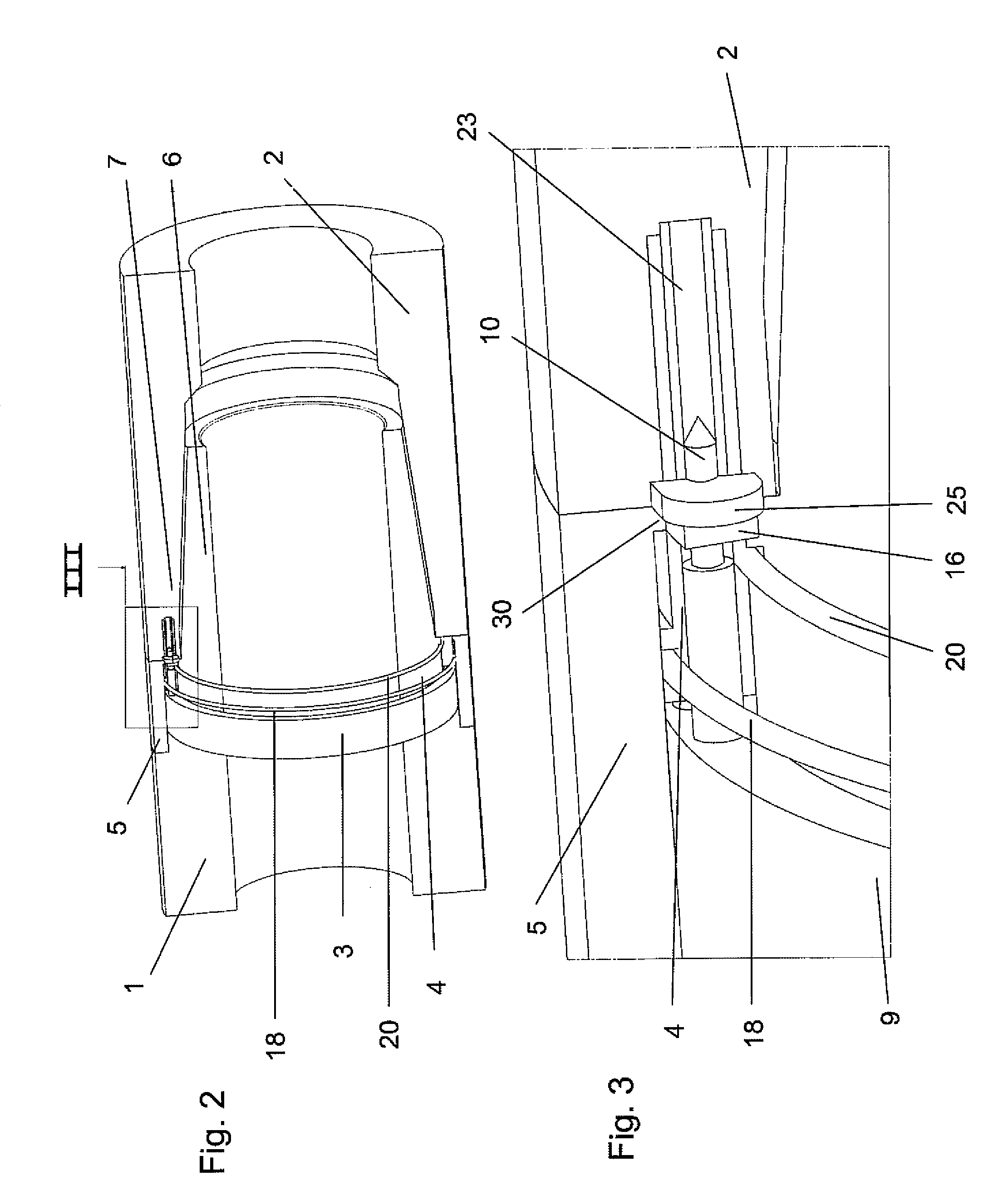 Device for connecting electrical lines for boring and production installations