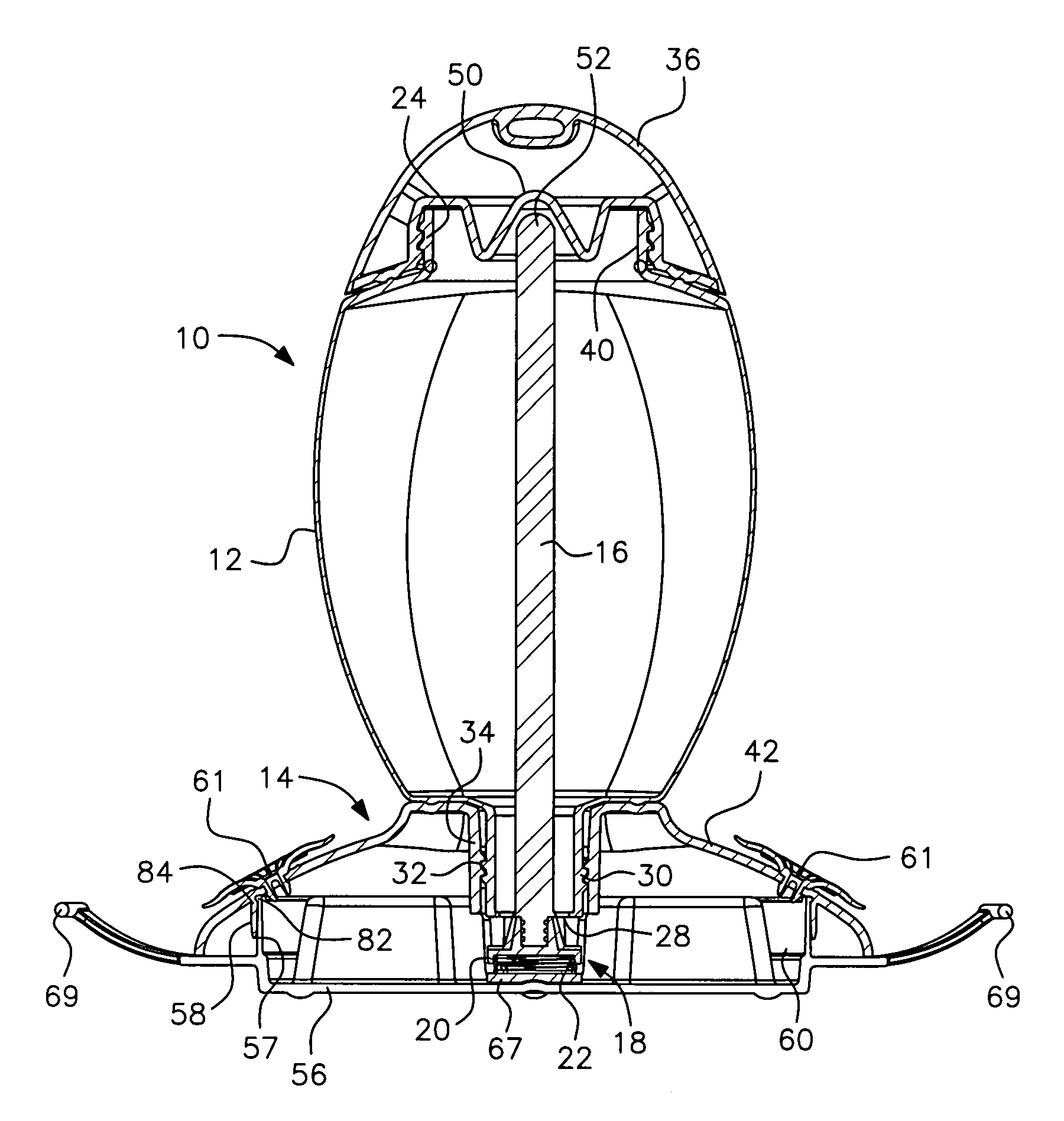 Top-fill hummingbird feeder