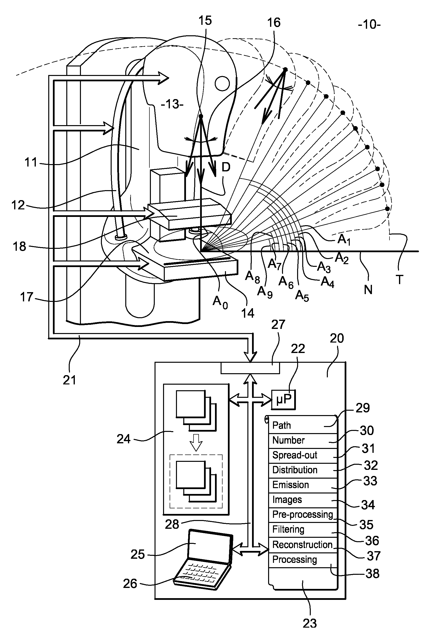 Method for obtaining a tomosynthesis image