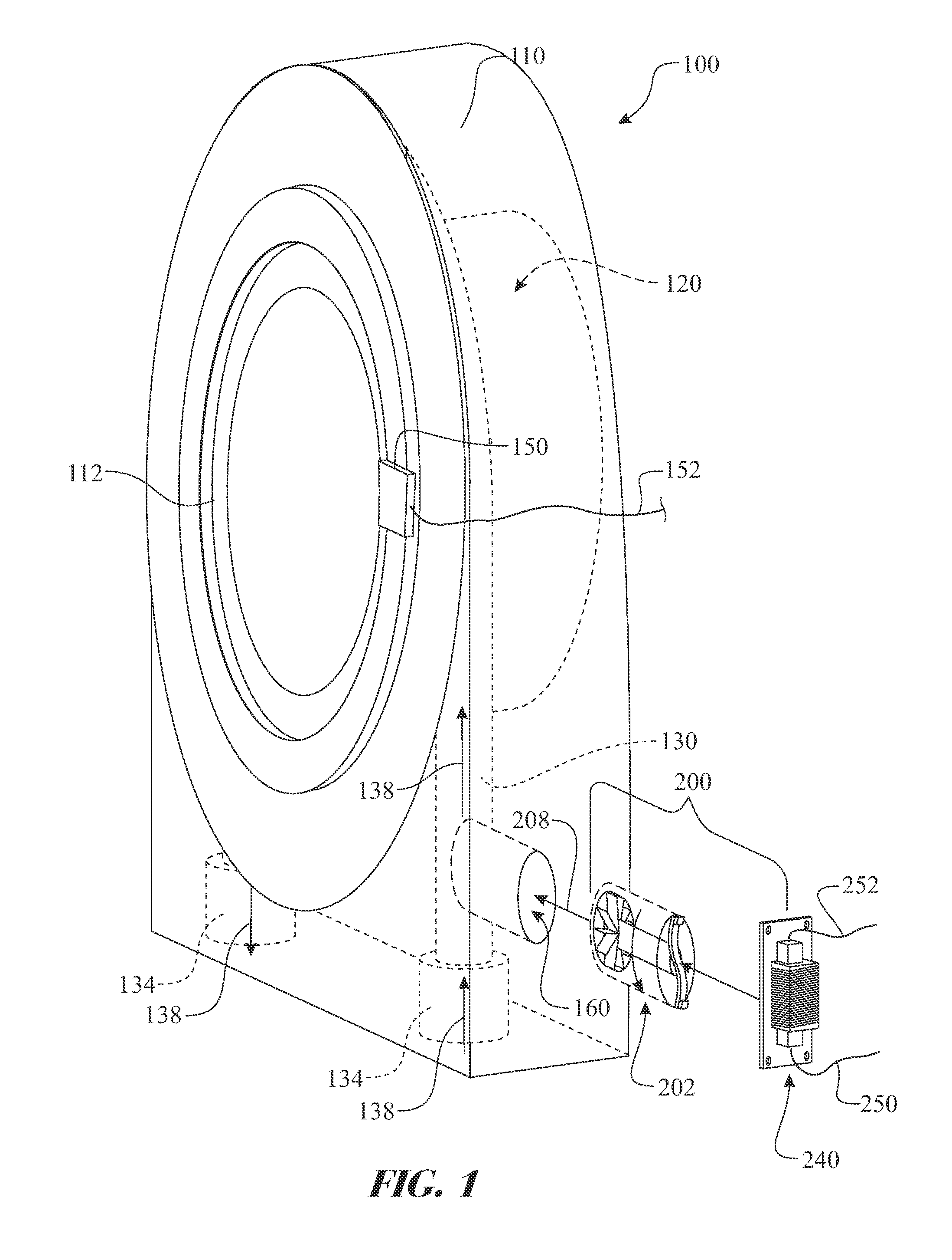 Power harvesting bearing configuration