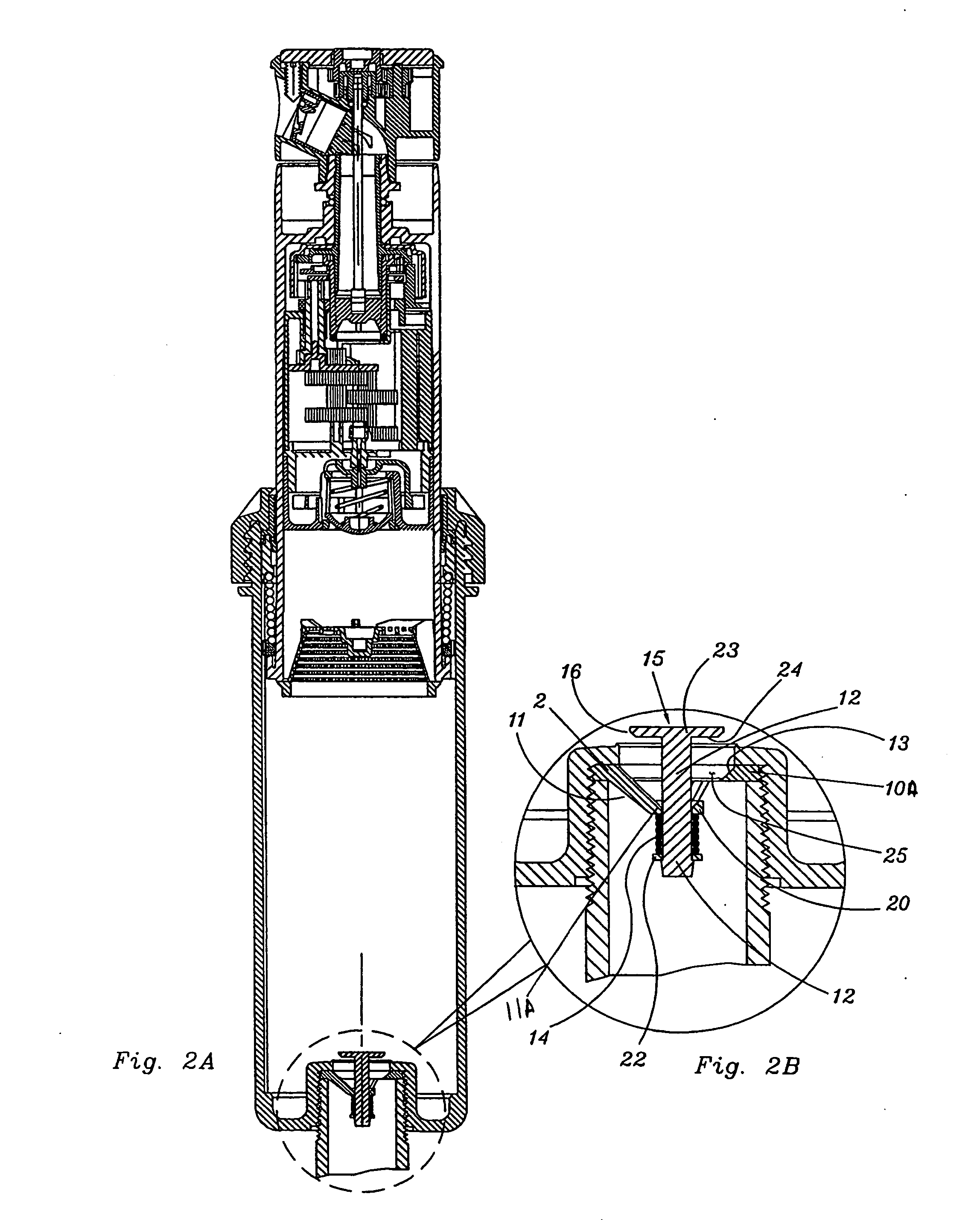 Sprinkler body insertable check valve to prevent downhill drainage