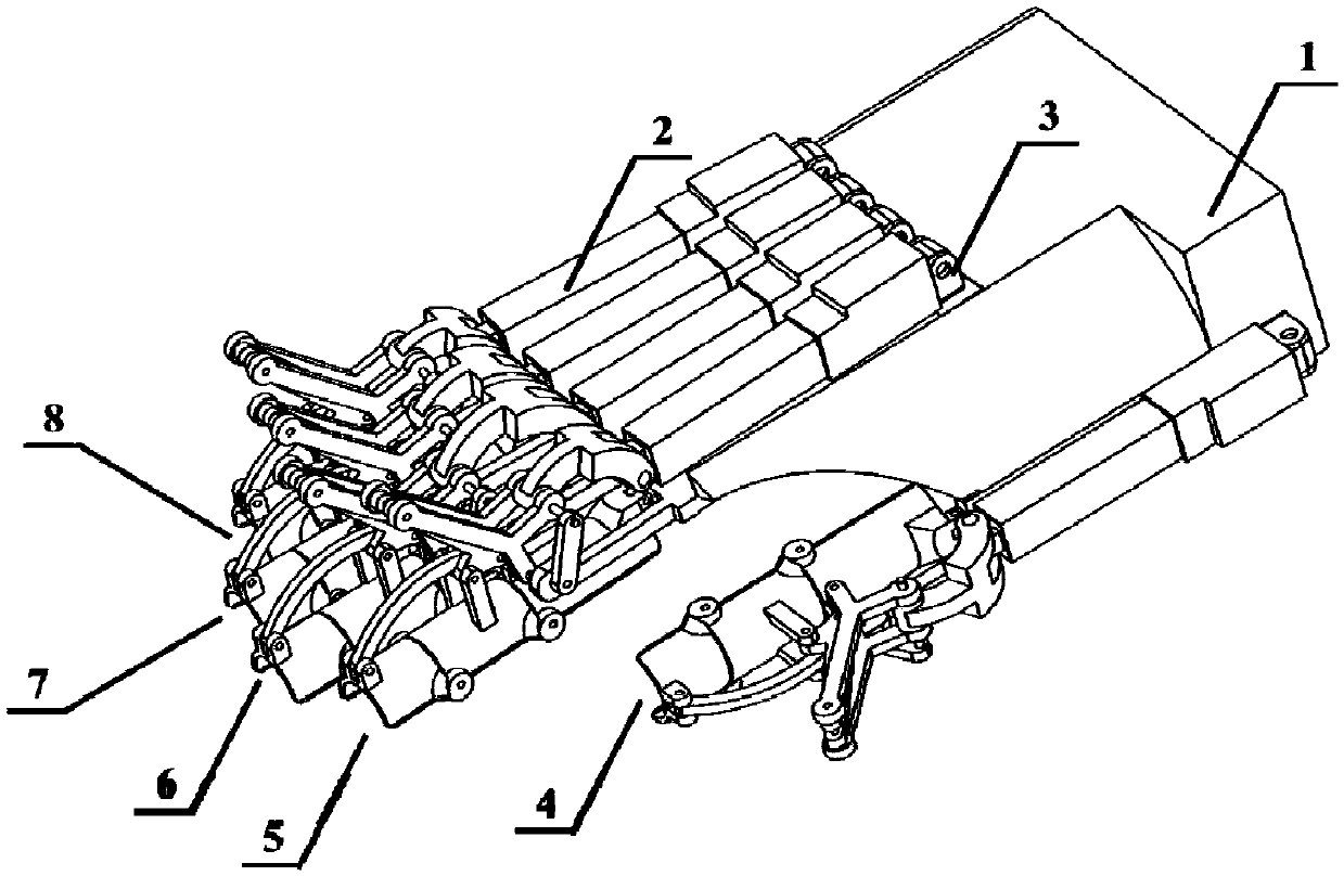 Intelligent exoskeleton rehabilitation mechanical arm based on normal side biological electrical control and method