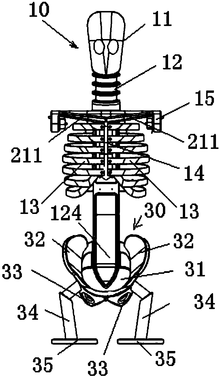 Dummy for simulation trunk load testing