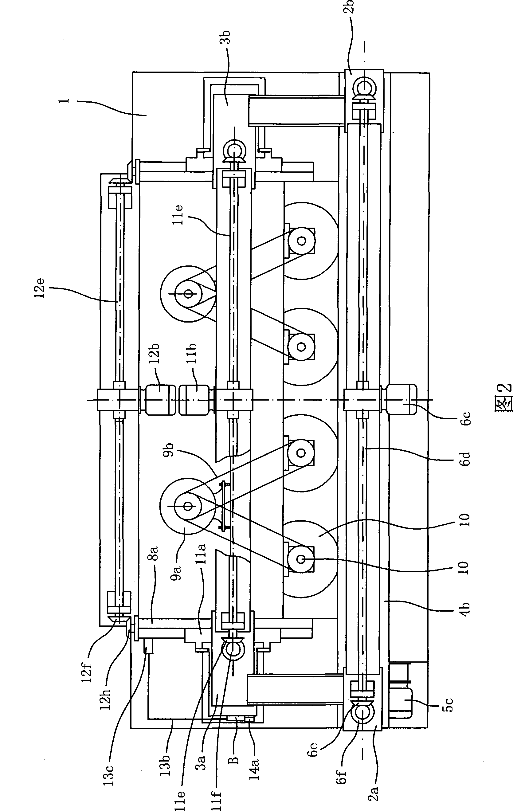 Multiheaded cylinder type stone profiling machine