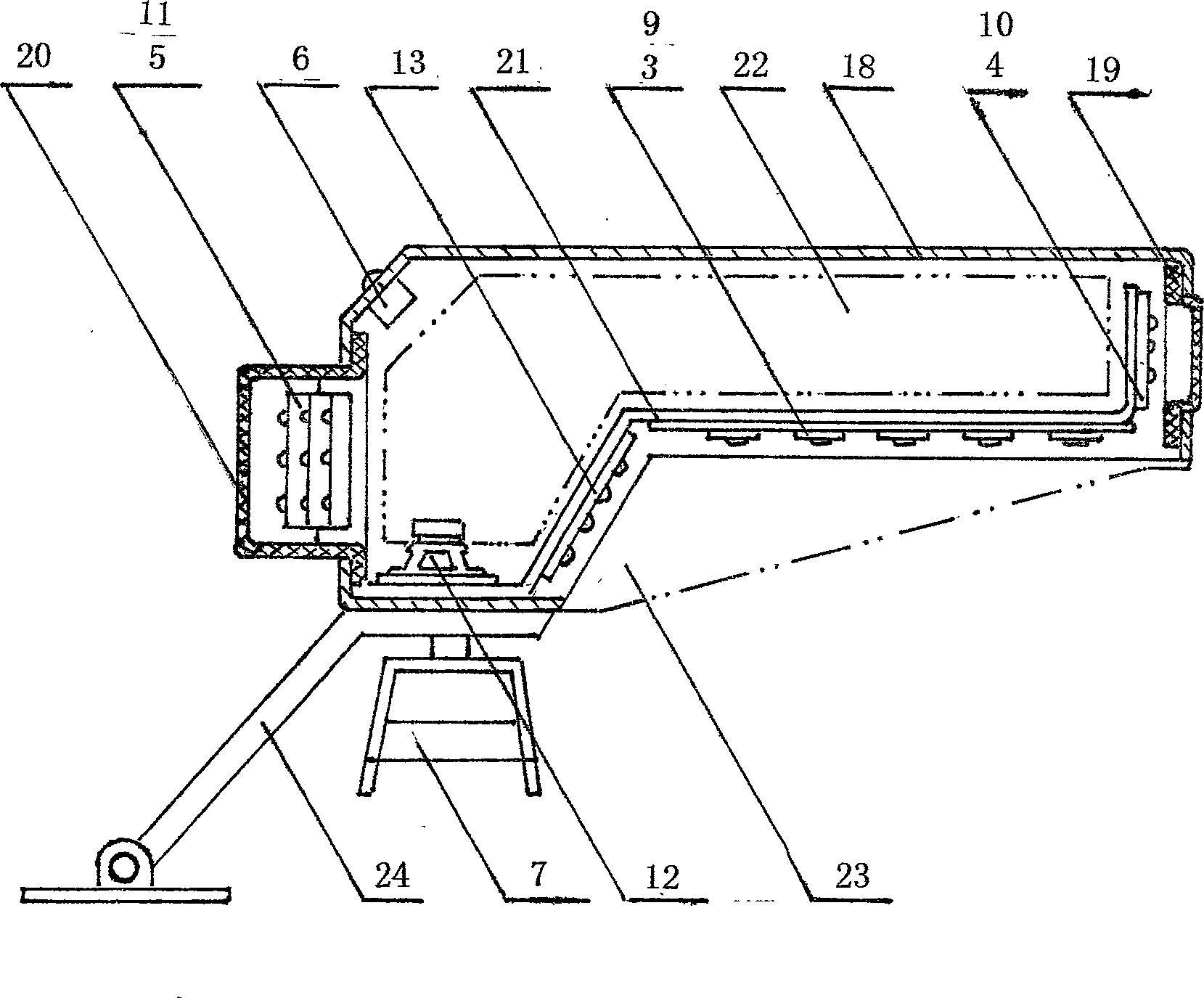 Multifunctional alarming and lighting lamp for boundary defence