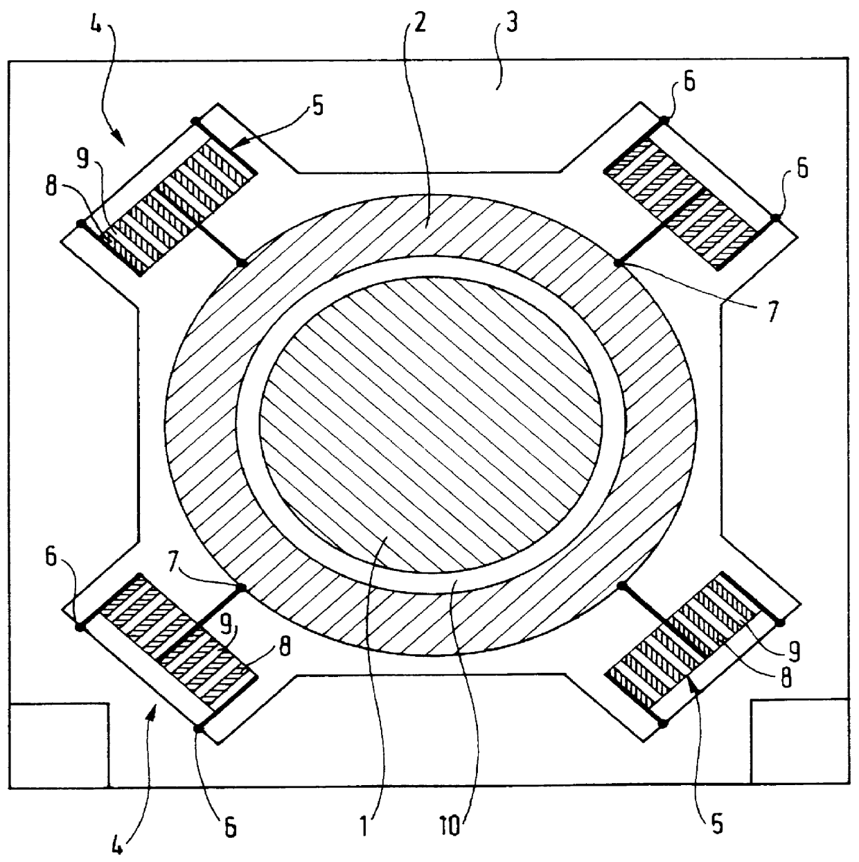 Method of reducing noise in a rotary electric machine, attachment apparatus for attaching the stator of a rotary electric machine and for implementing the method, and a rotary electric machine provided with such apparatus