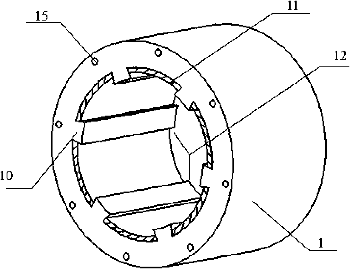 Self-ventilation cooling device of external rotor permanent magnet synchronous machine