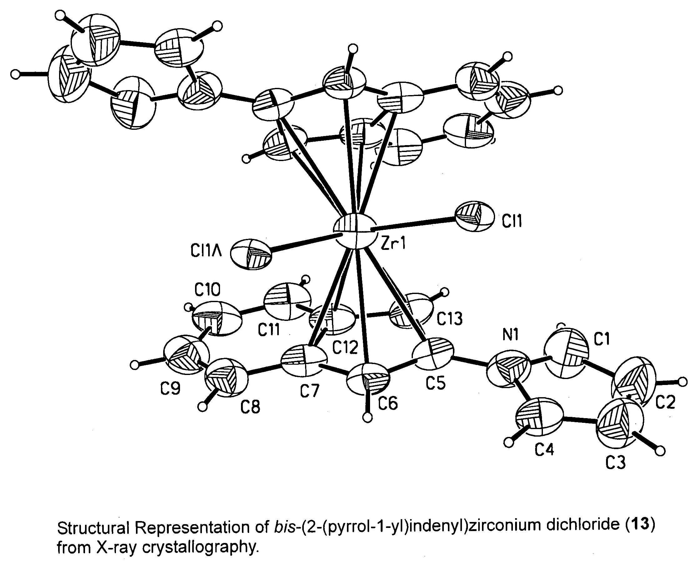 Heterocyclic substituted metallocene compounds for olefin polymerization