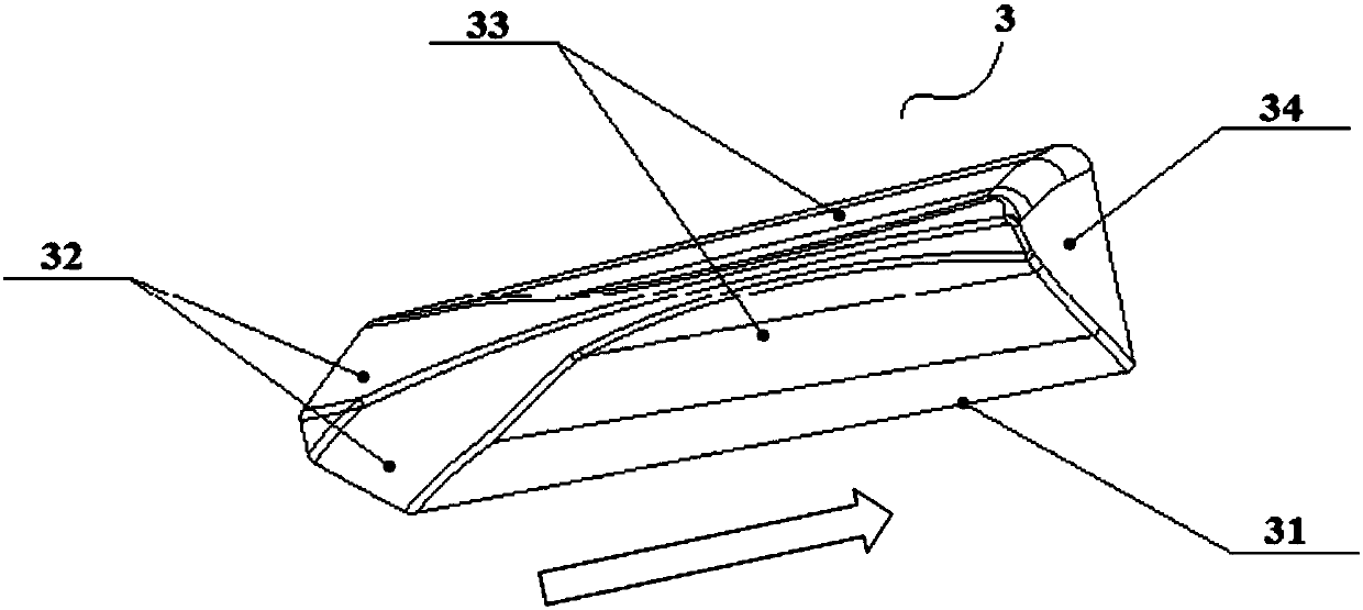 Air duct part and street cleaner