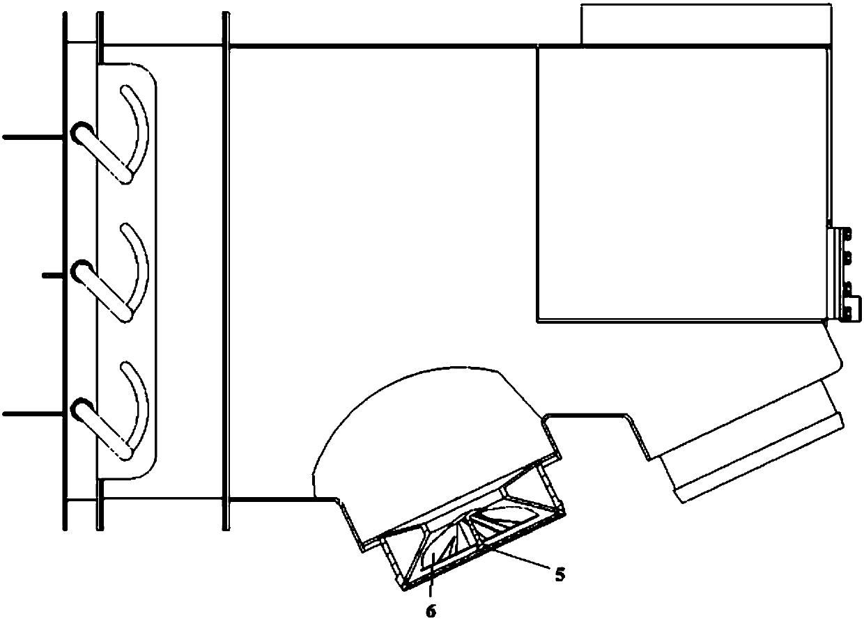 Air duct part and street cleaner