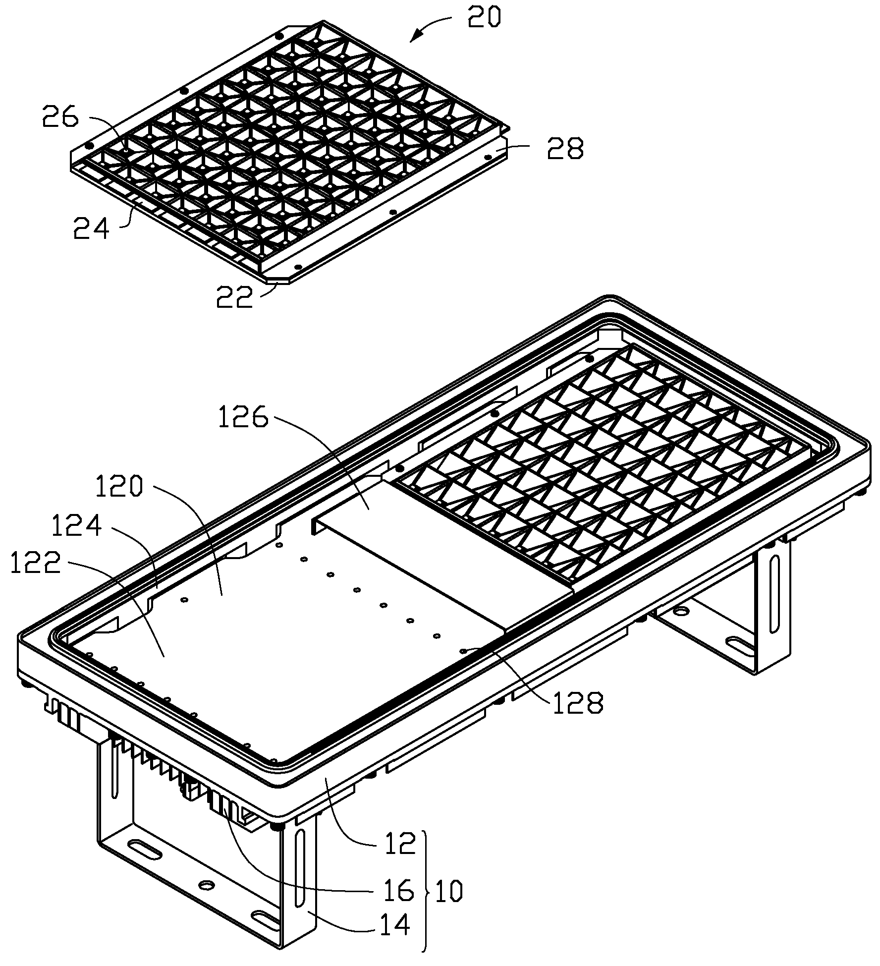 LED lamp having a convenient replacement structure