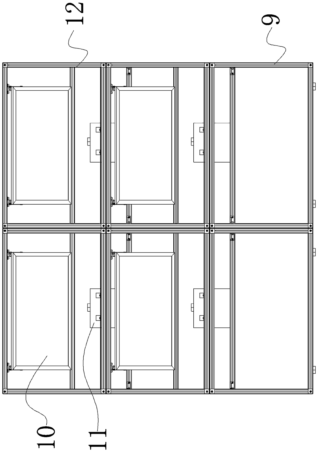 Combined projection device with super large screen