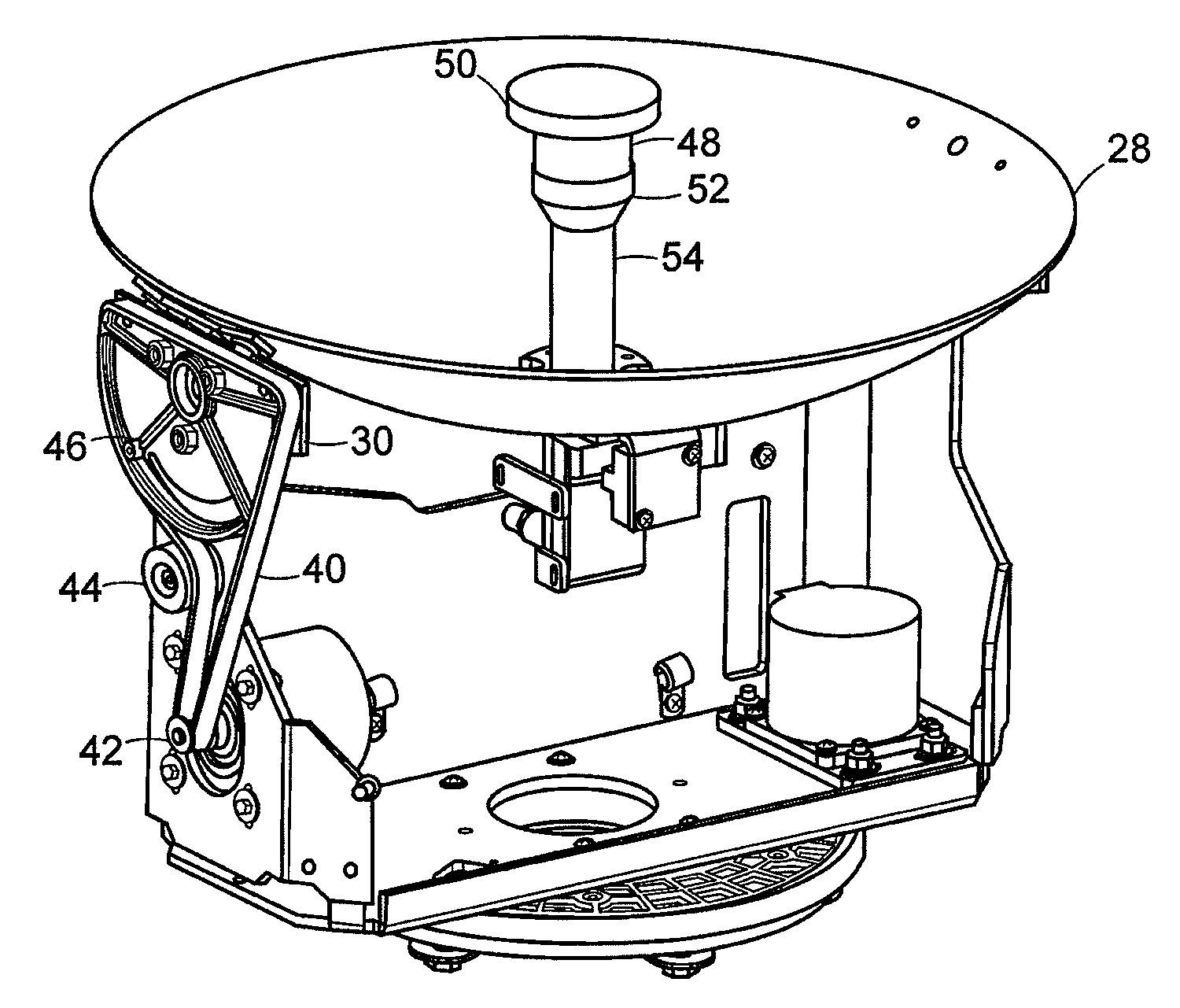 Antenna feed-tube-to-amplifier coupling