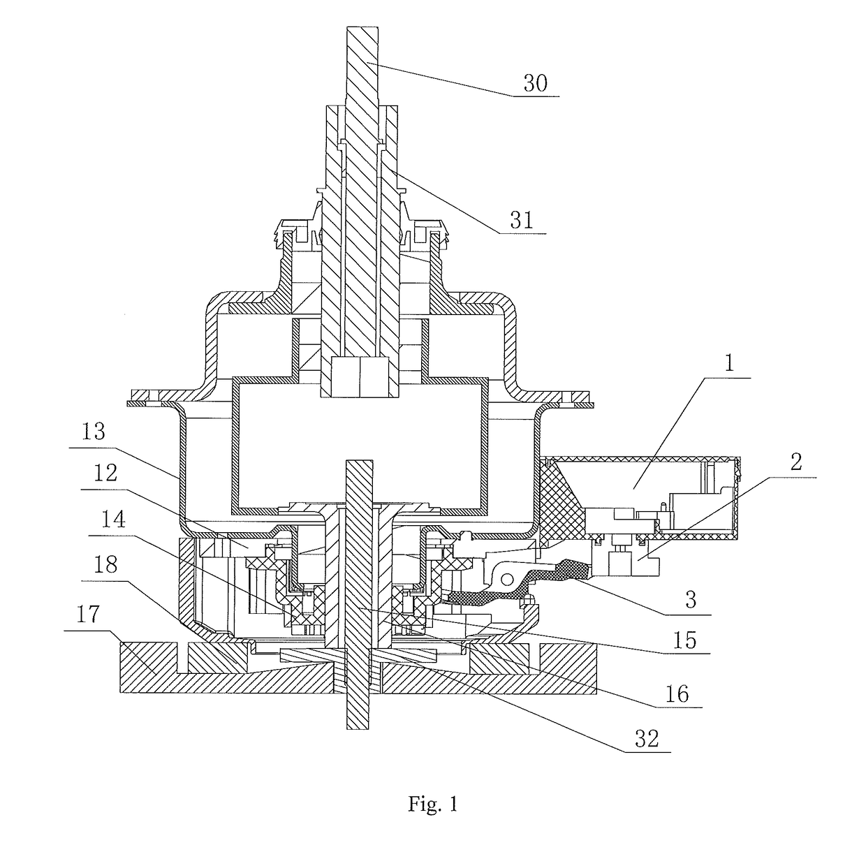 A clutch driving device for deceleration clutch