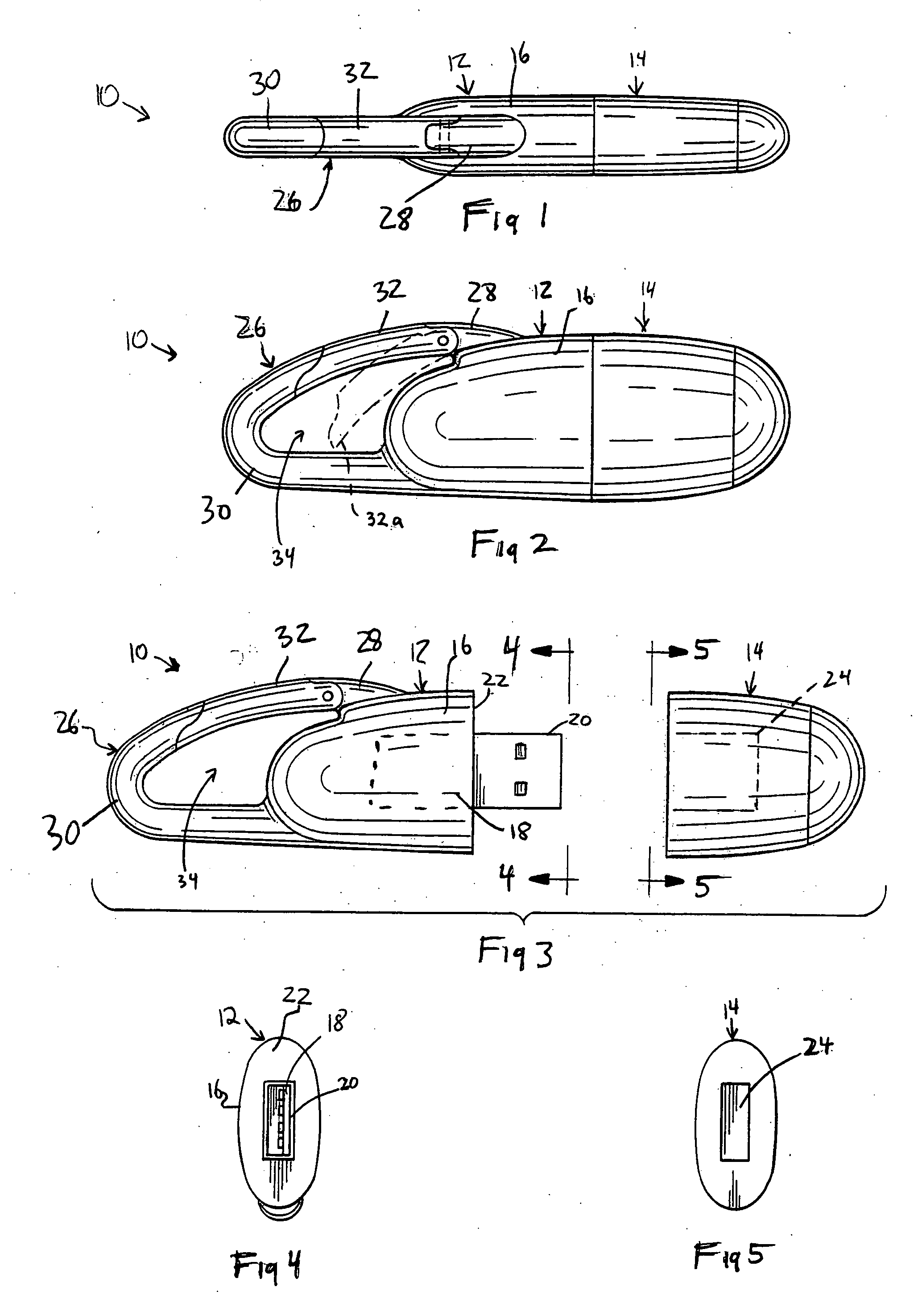 Portable memory device having a carabiner