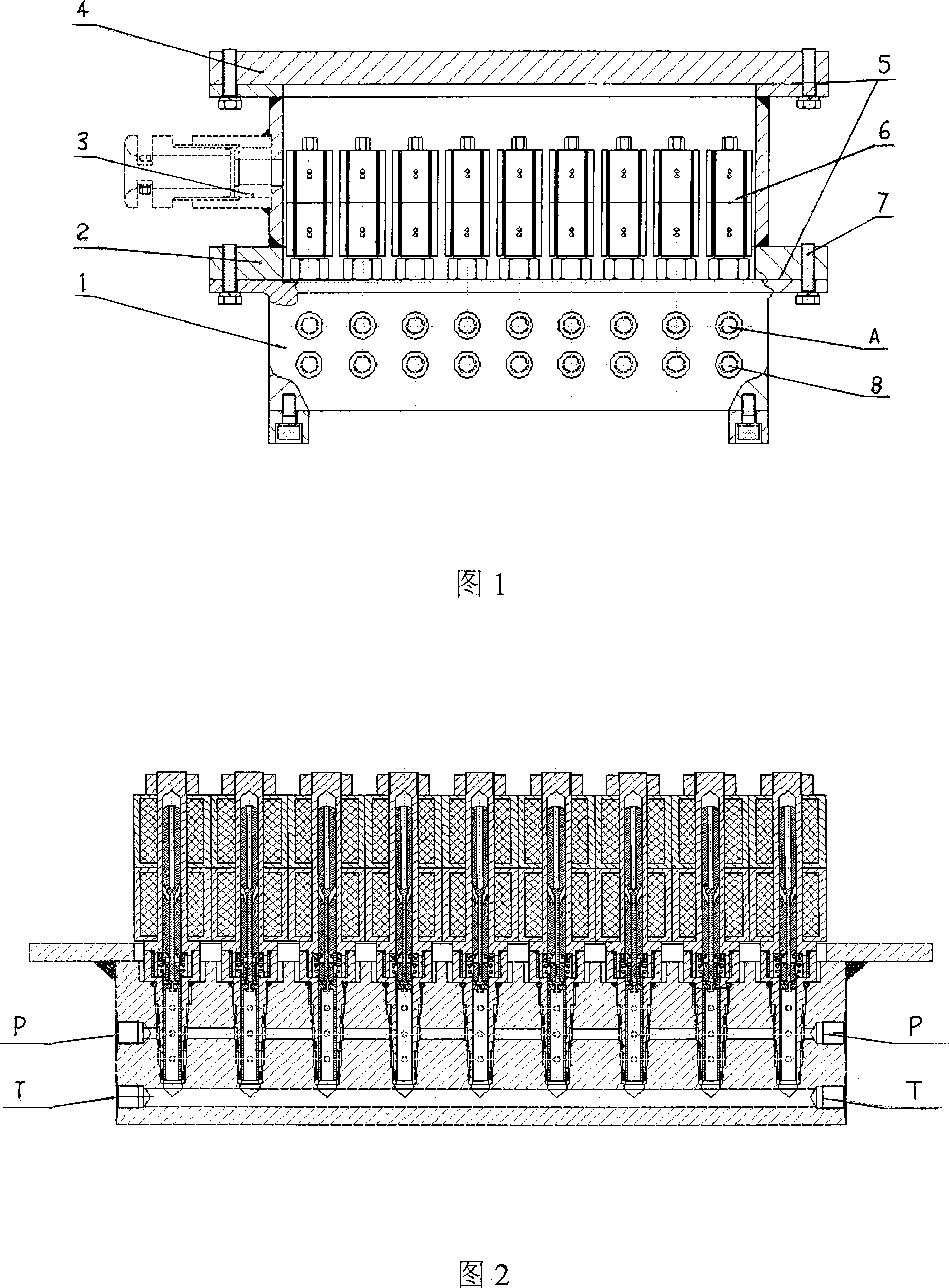 Plug-in explosion-proof hydraulic valve set