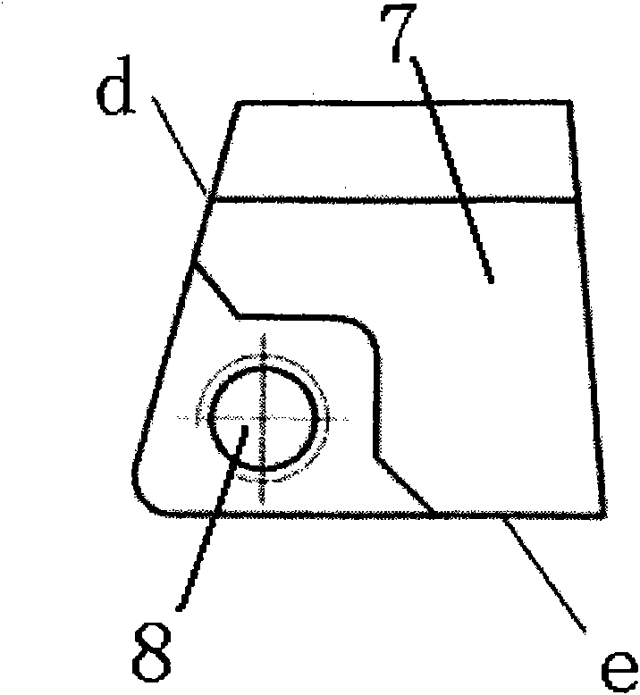 Fork type blade root milling cutter of turbine blade