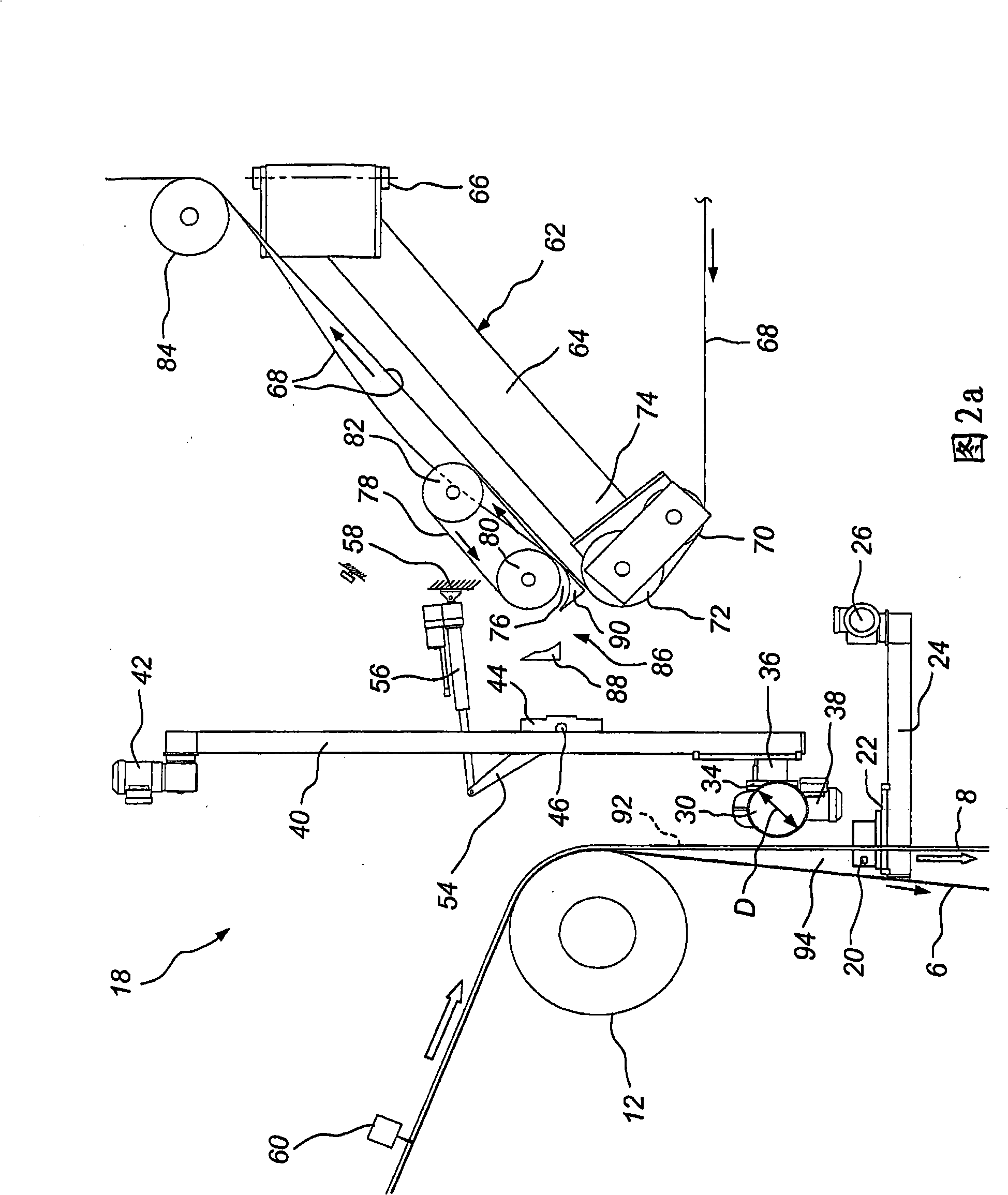 A method and a device for transferring a tail