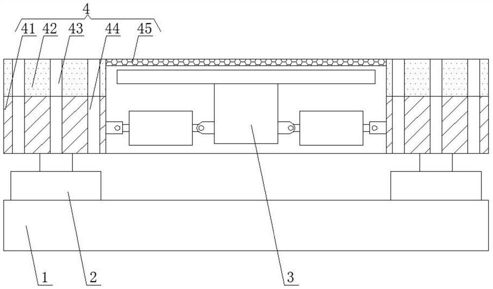 Protective pad with safety protection performance based on entertainment wind tunnel