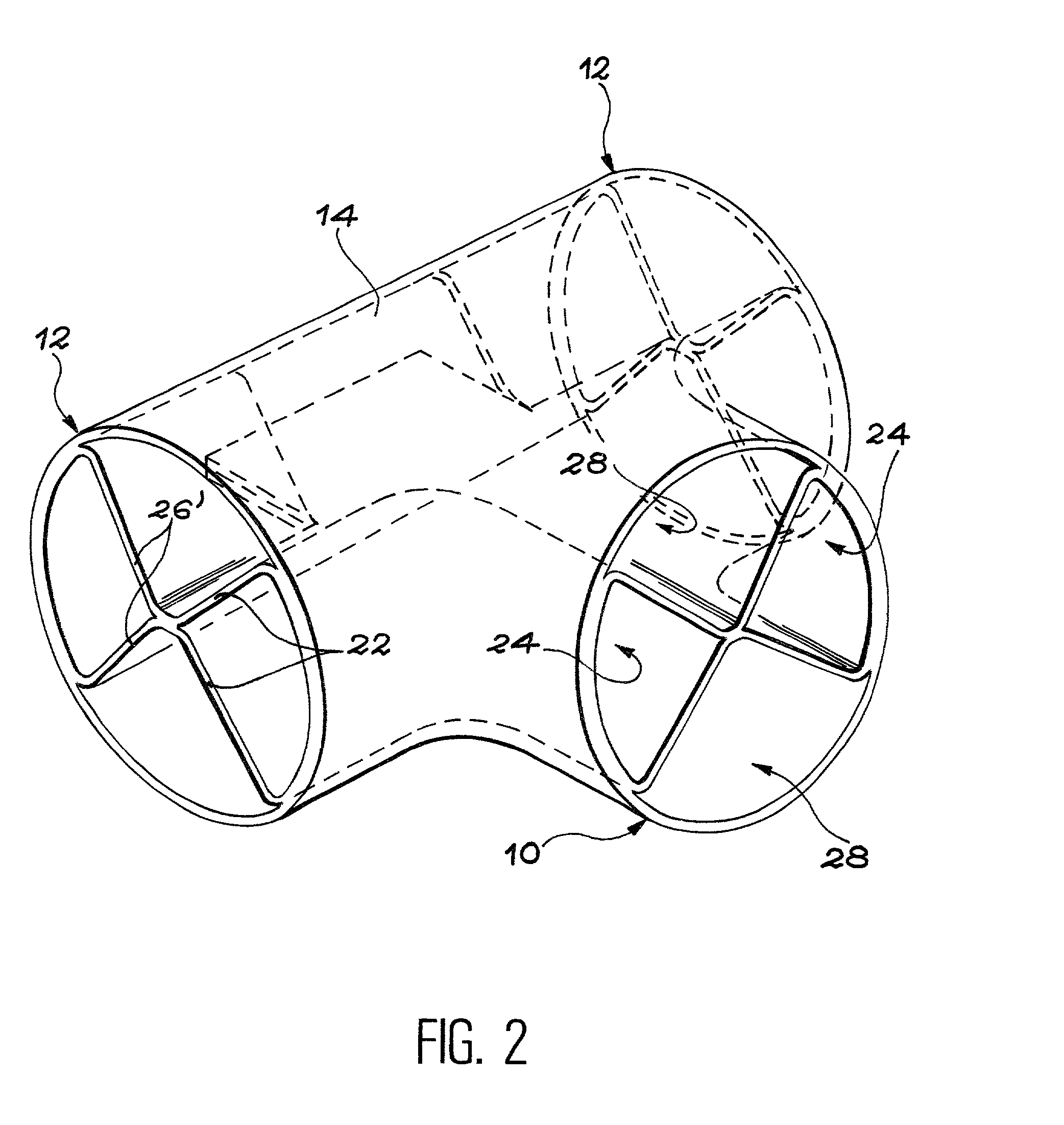 Thin walled compartmented tubular structure and its manufacturing process