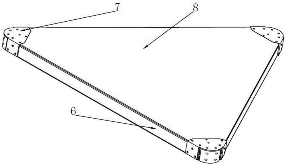 Disassembly-convenient large triangular 3D printer