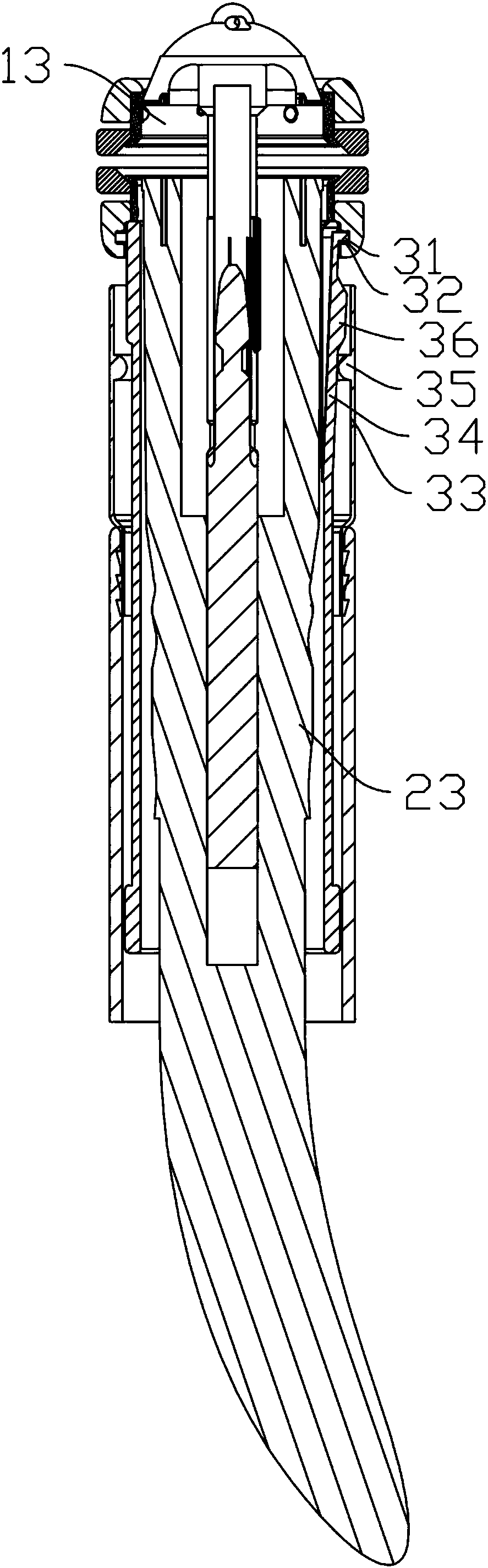 Push-up assembly tool for magnetic force anastomat