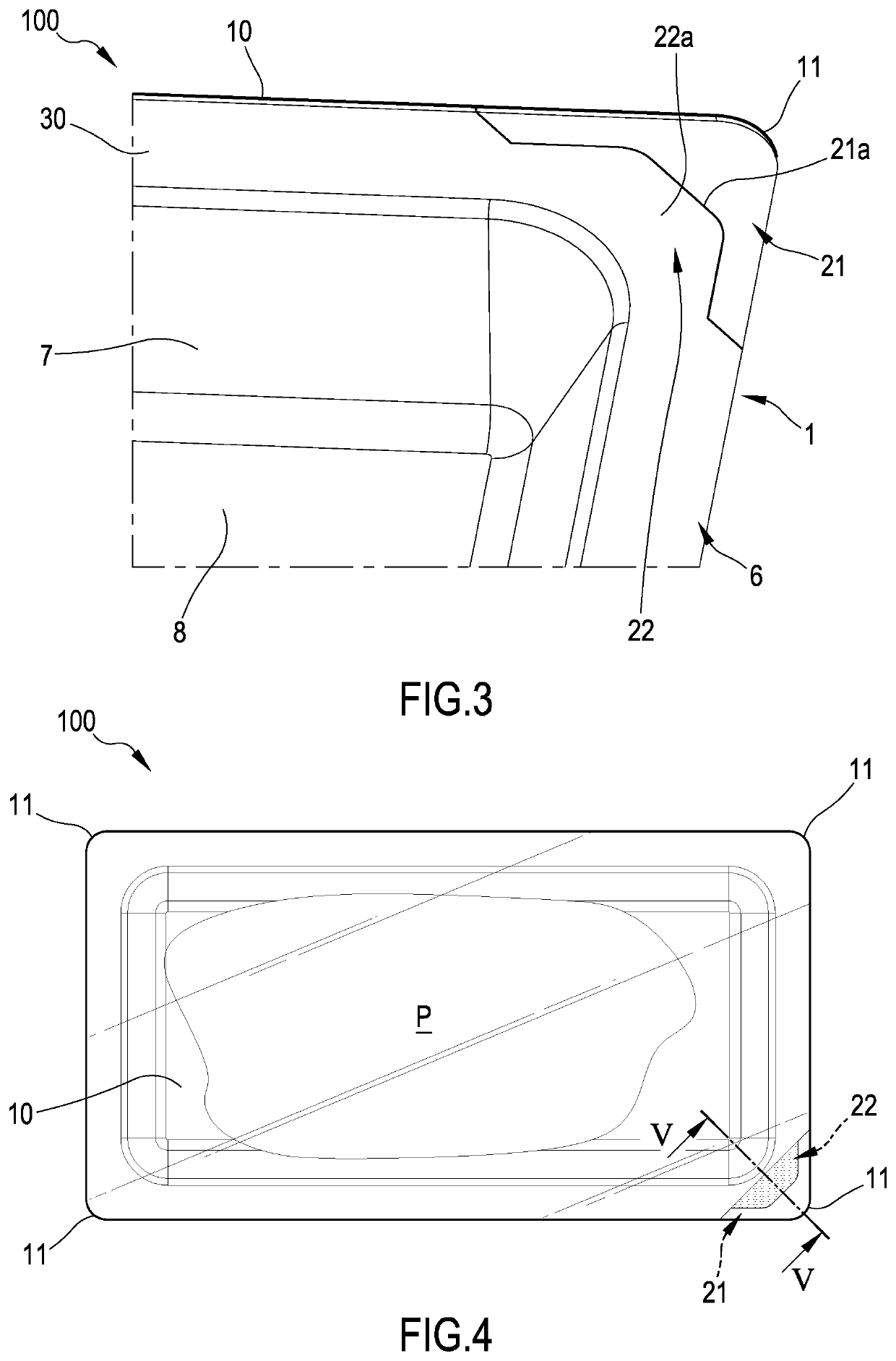 Package, process and apparatus for making said package