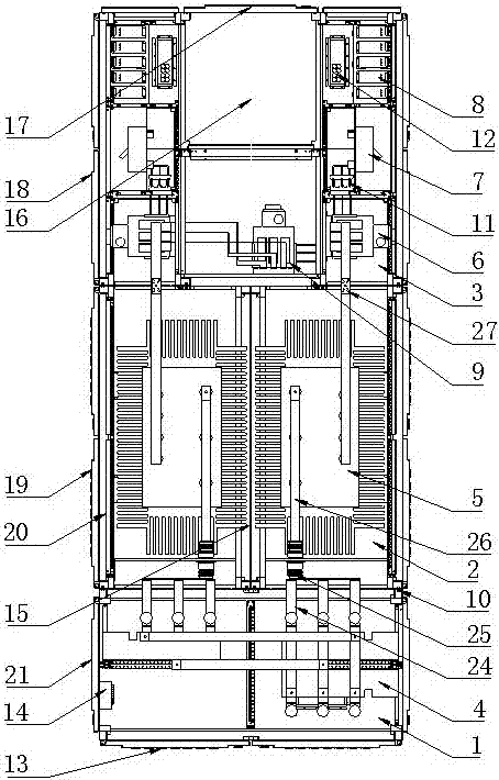 Assembled double transformer intelligent substation