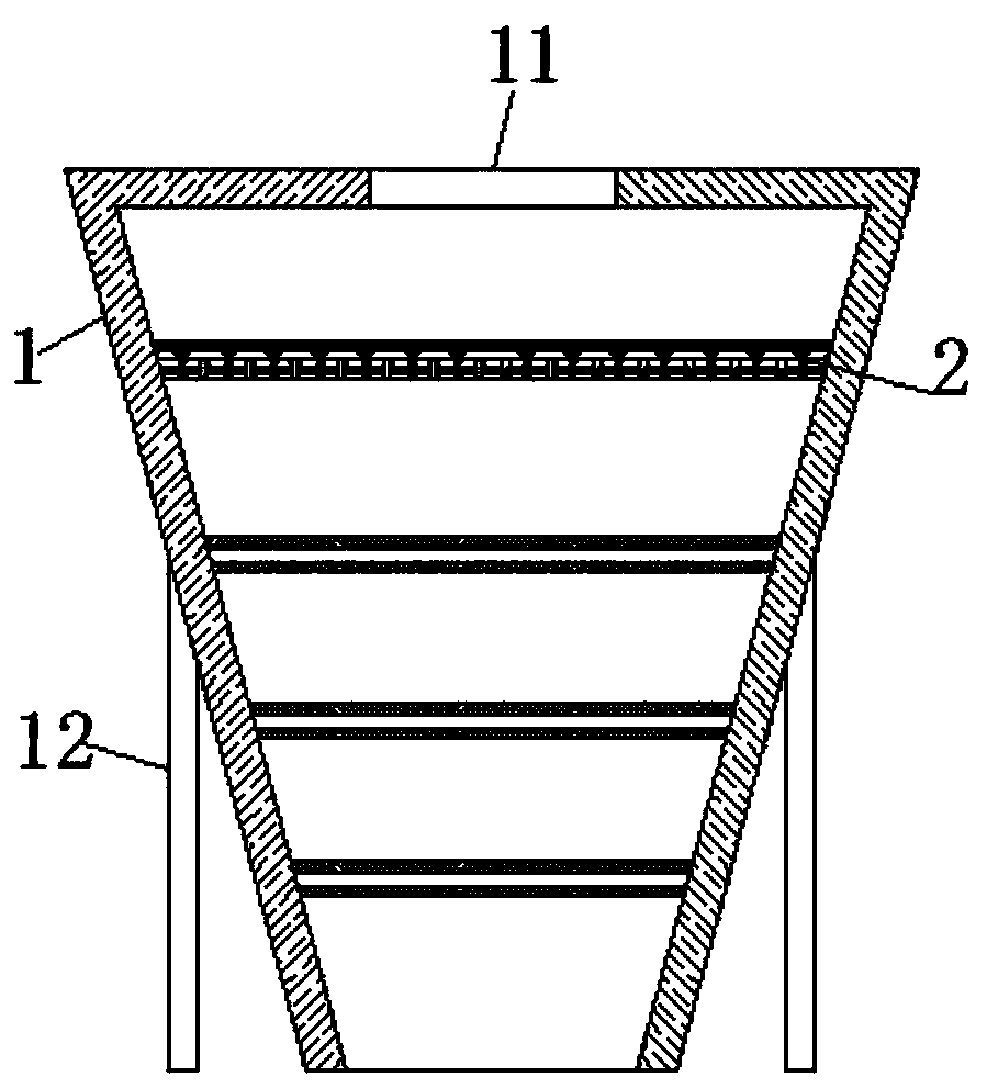 Drying device for detecting moisture by utilizing self weight of shiitake mushroom