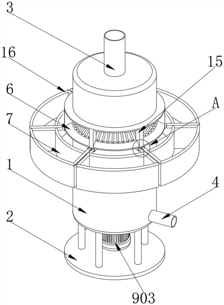 Filling integrated sewage recovery device for variable pipeline flow plugging simulation test