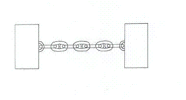 Mooring chain fatigue strength testing method