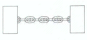 Mooring chain fatigue strength testing method