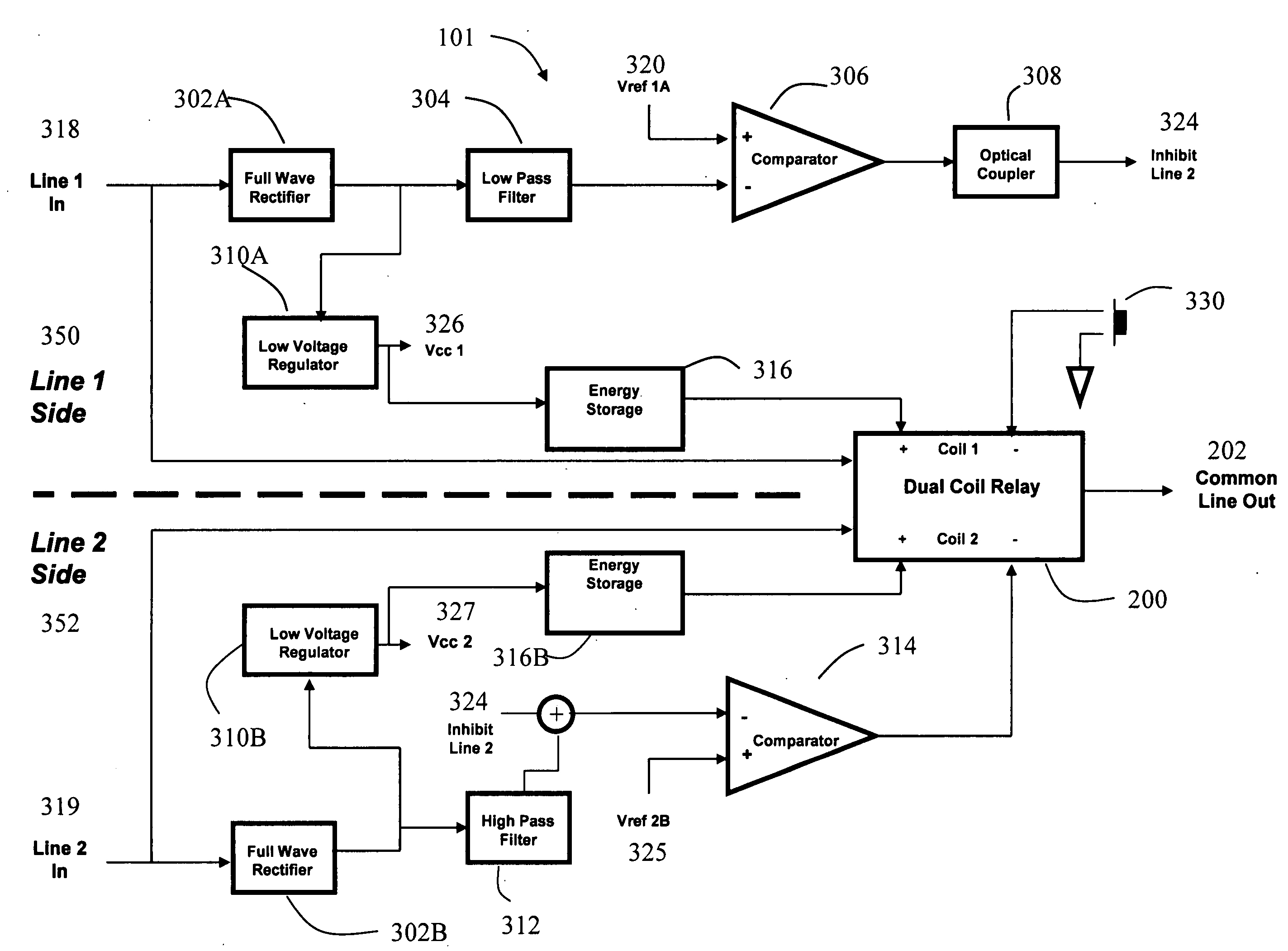 Method and apparatus for alternatively switching between phone service lines