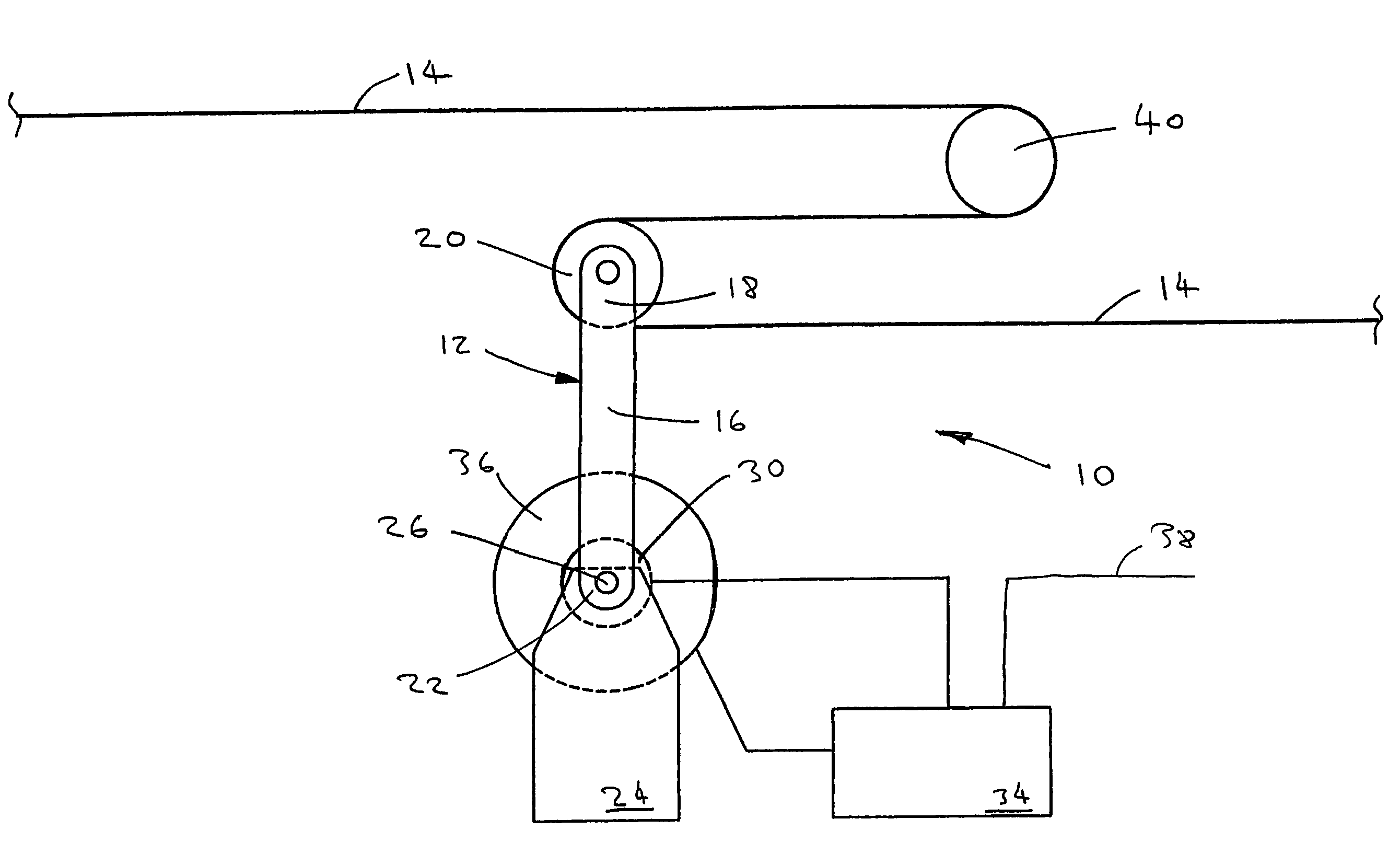 Web tensioning device with plural control inputs