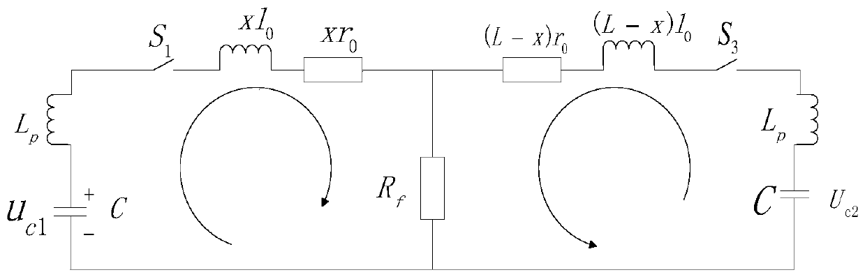 DC power distribution network double-end distance measurement fault positioning method based on improved injection method