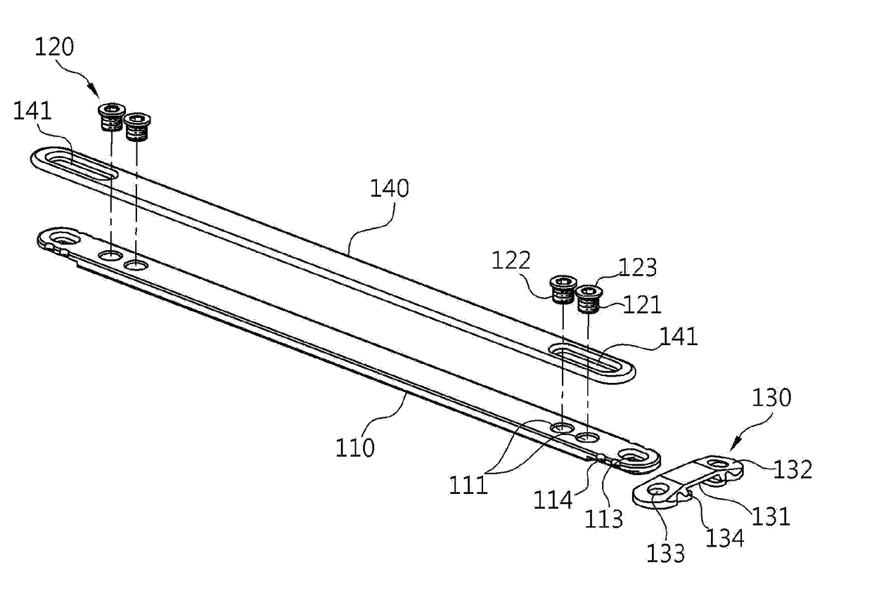 Orthopedic apparatus for pectus excavatum