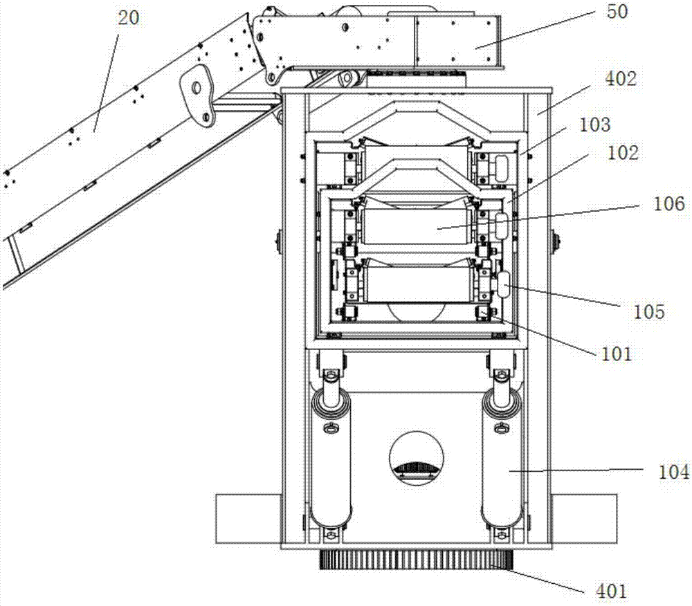 Concrete belt conveying and pumping all-in-one machine