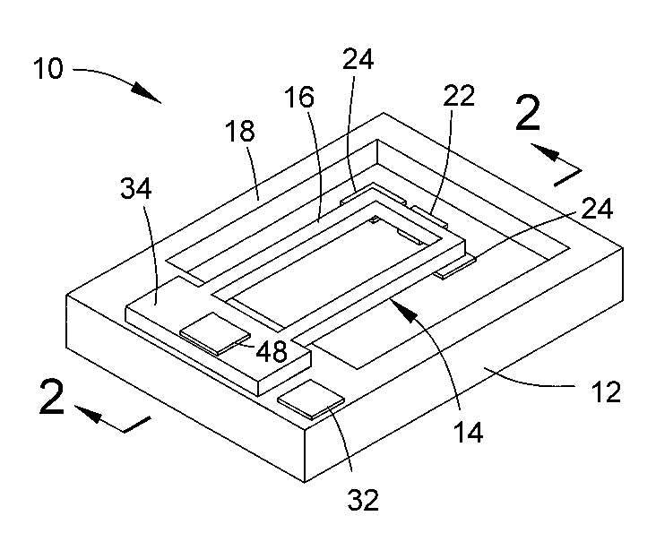 Fluid sensing device with integrated bypass and process therefor