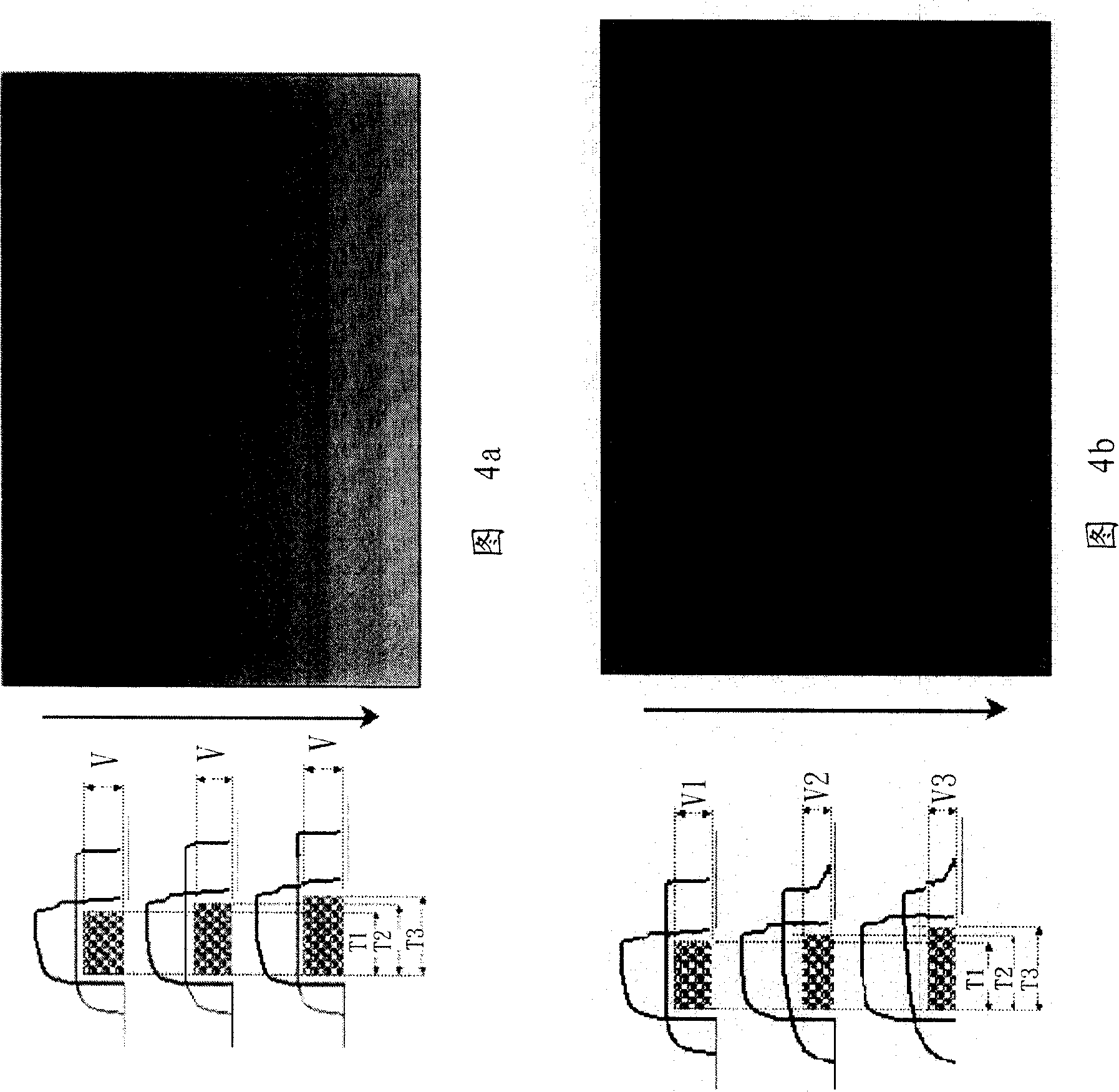 Liquid crystal display panel data signal distortion compensating process and circuit