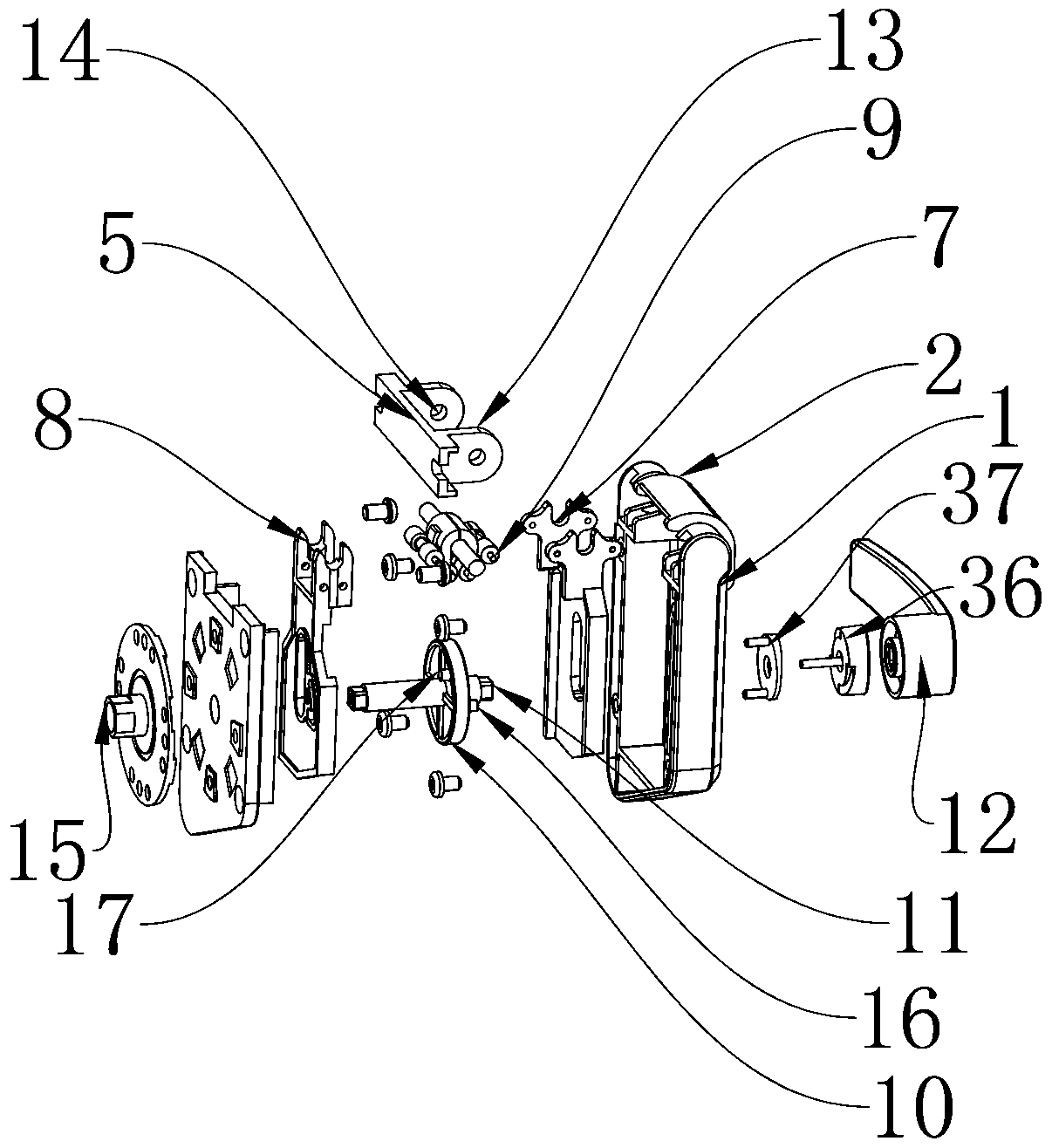 Lock with hinge function