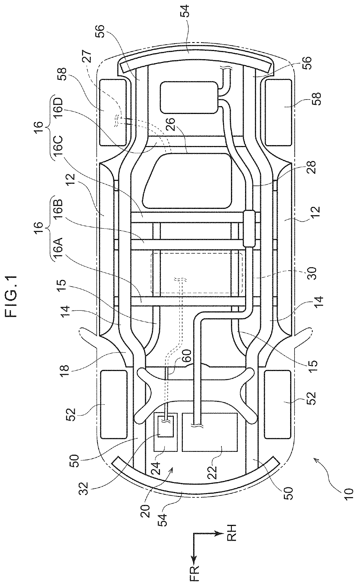 Vehicle underbody structure