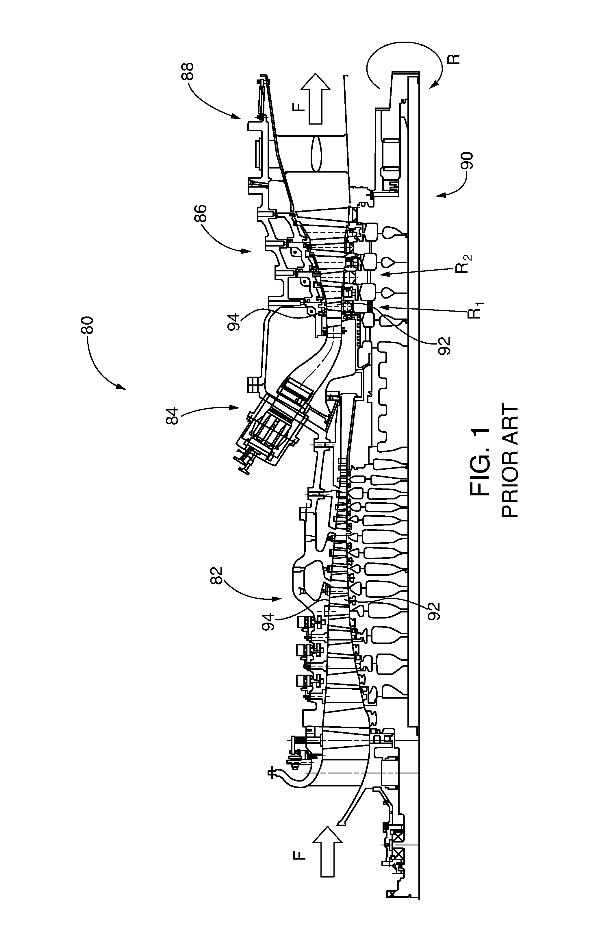 Turbine abradable layer with zig zag groove pattern