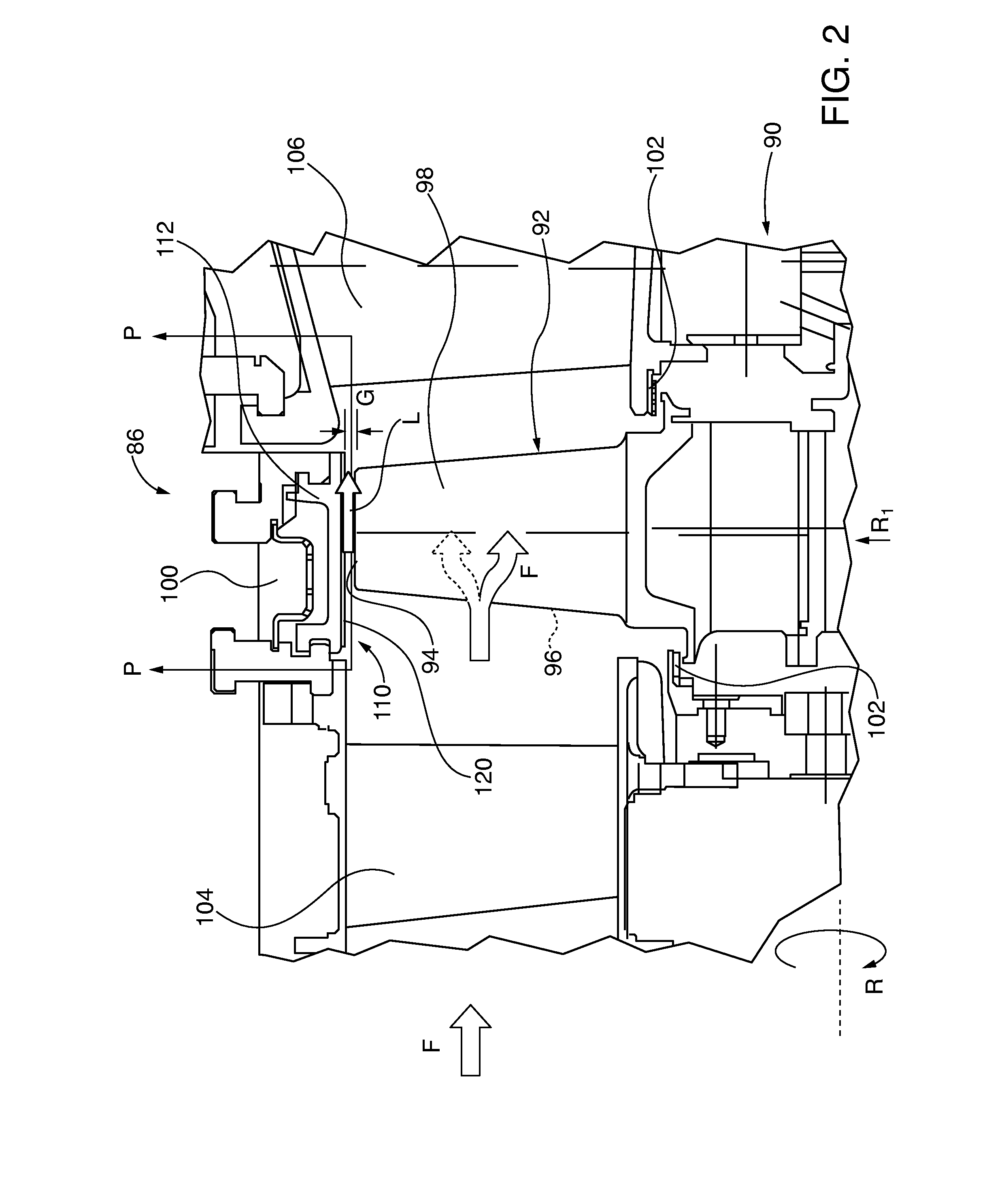 Turbine abradable layer with zig zag groove pattern