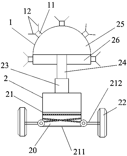 High-speed precision subway tunnel concrete lining crack detection equipment