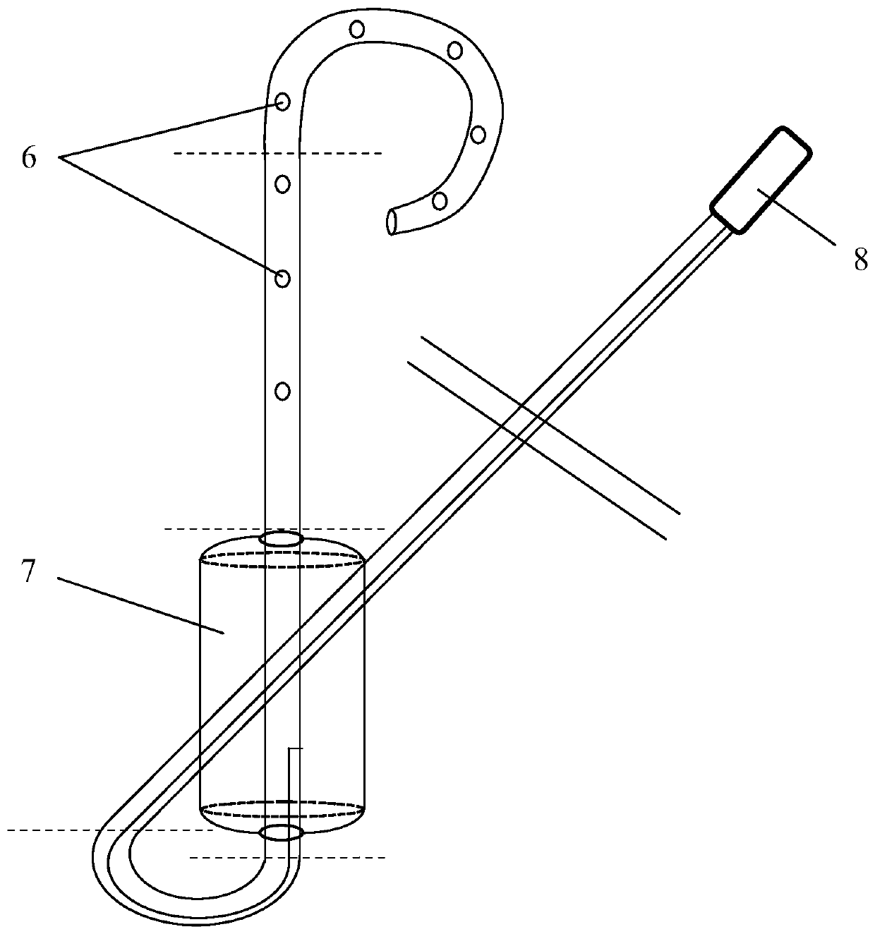 Balloon type nasobiliary duct for preventing duodenal papilla bleeding